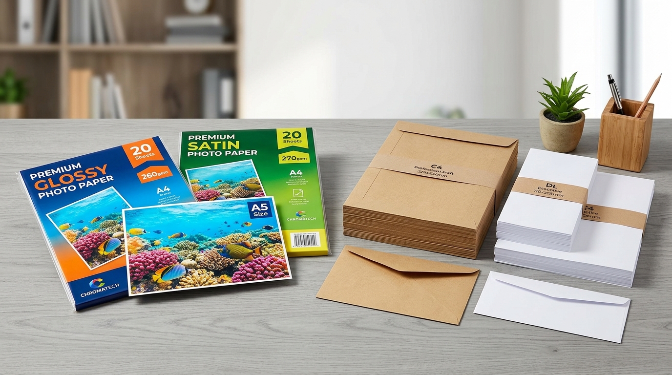Photo Papers & Commercial Envelopes